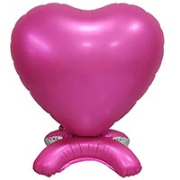 Валентинов День Шар напольный Сердце Сатин Розовое 165см 1208-0905