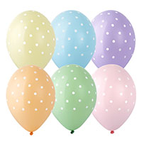 Шелкография пастель 36см Горошек мелкий