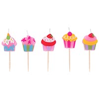 Свечи на пиках Сладкий Праздник, 5 штук