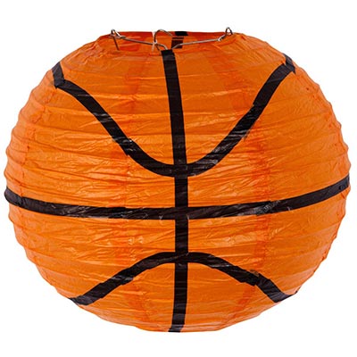 Декорации подвески Фонарики бумажные Баскетбольный Мяч, 3шт