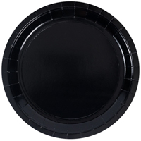 Тарелка черная 23см 6шт