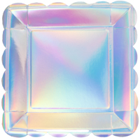 Перламутровая Тарелки большие блестящие Перламутр, 6шт 1502-3507