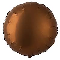 Шар 45см Круг Шоколад Сатин