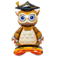 Шар фигура Сова в очках, под воздух