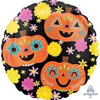 Шар 45см HWN День мертвых Тыквы