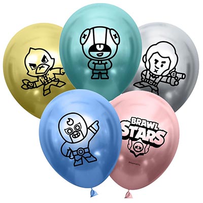 Level Up! Джойстик Шары хром 30см Brawl Stars, В.Затея 1103-2546