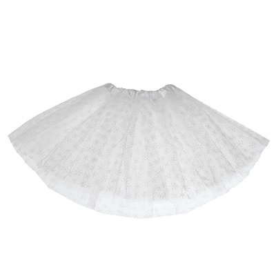 Карнавальный костюм Карнавальная юбка "Снежинка" белая