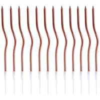 Шоколад Свечи Волна шоколад с подст 13см 12шт 1502-6910