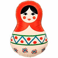 Русский стиль ШАР ФИГУРА Матрешка Русский узор 1207-6716