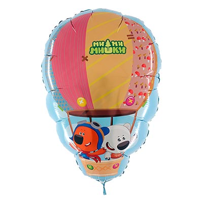 Шарики из фольги Шар фигура Ми-Ми-Мишки на воздушном шаре