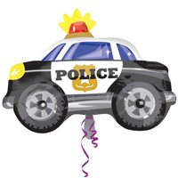 Шар фигура Машина Полиция мультяшная