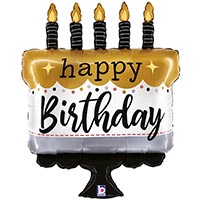 Шар фигура HB Торт со свечками