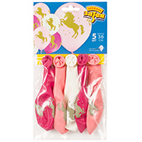 Шарики Единорог 36см, 5шт