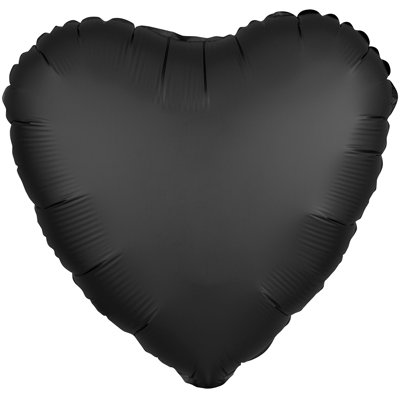Шарик СЕРДЦЕ 45см Сатин Onyx