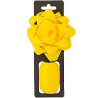 Желтая Бант Звезда+Лента сатин желтая 1507-1881