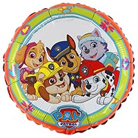 Шар 45см Щенячий Патруль Команда