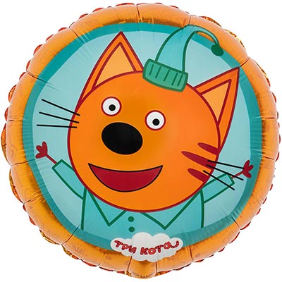 Шарики из фольги Шар 45см круг Три Кота Компот