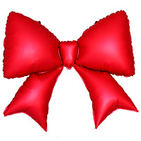 Красная Шар фигура Бант красный сатин 1207-6206
