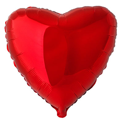 Шарики из фольги Шарик 23см сердце Red