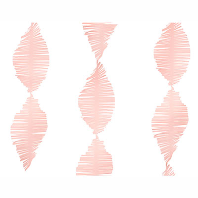 Гирлянда-спираль бумажная светло-розовая