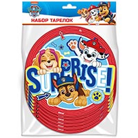 Набор тарелок Щенячий Патруль, 6 штук