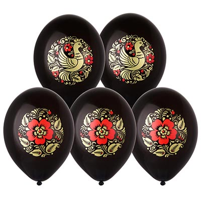 Русский стиль Шары 35см Русский стиль, Хохлома, 2 цв. 1103-3310