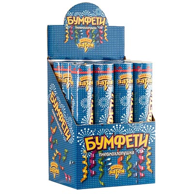 Хлопушка Хлопушка Бумфети 30см серпантин фольга