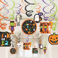 Спирали Хэллоуин Друзья 46-60см, 30 штук