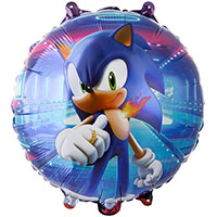 Шар круг 45см Ёжик Аниме синий