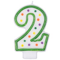 Свеча -цифра "2" 7,6см