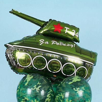 Шарики из фольги Шар фигура Танк Т-34