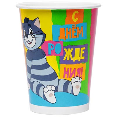 Простоквашино Стакан С ДР Простокваш Матроскин250мл6шт 1502-6853