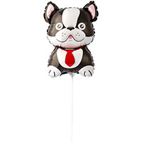 Шар Мини фигура Бульдог черный