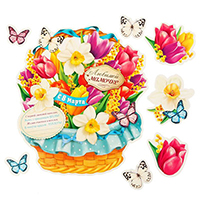 Цветы Любимым Плакат Любимой мамочке 1505-1642