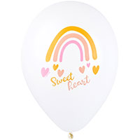 Шары 35см с рисунком Boho Радуга