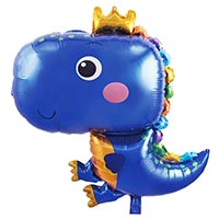 Динозаврики Шар фигура Динозаврик в короне синий 1207-4965