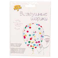 Шарики с конфетти Круги блеск ассорти