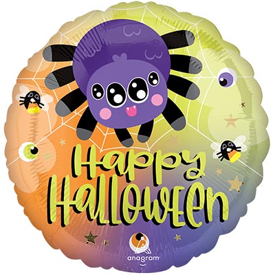 Хэллоуин Друзья Шар круг 45см HWN Паук многоокий 1202-4302
