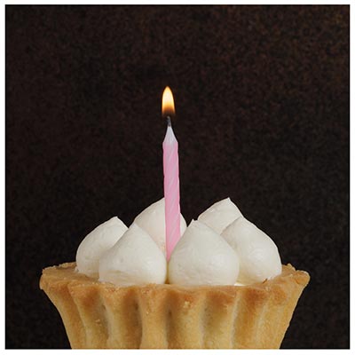 Свечи для торта Свечи Спирали с подст Розовые 6см 12шт