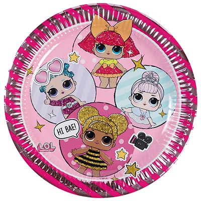 Тарелки Тарелки большие Куклы ЛОЛ, 8 штук