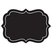 Черная Наклейка Black&White 25шт 1507-1490