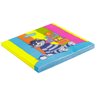 Салфетки Салфетка С ДР Простоквашино 33см 12шт