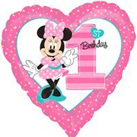 Дисней Микки и Минни Шар 45см Минни Маус 1-й День Рождения 1202-2290