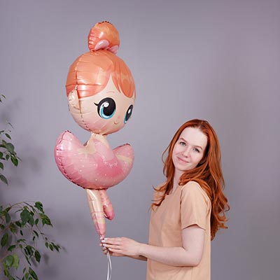 Шарики из фольги Шар фигура Балерина