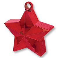 Красная Грузик для шара Звезда красная 170 гр 1302-0660