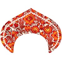 Цветы Любимым Кокошник-Ободок Цветы красные 1501-6823