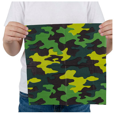 Салфетки Салфетки Камуфляж 33 см, 12 штук