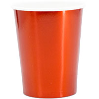 Красная Стаканы блестящие красные, 6 штук 1502-4876