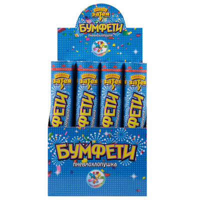 Хлопушка Хлопушка 30см конфетти фольг круги