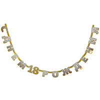 Цифры и числа Гирлянда С днем рождения 18 голография 1505-1859